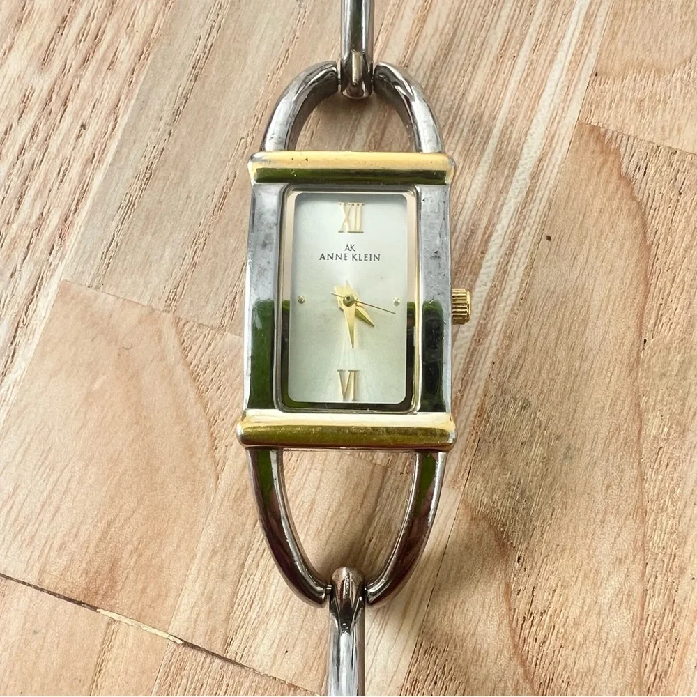 Anne Klein ladies two-tone bracelet dress watch NEW BATTERY